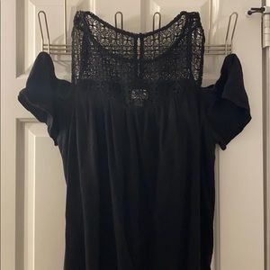 Black lace top